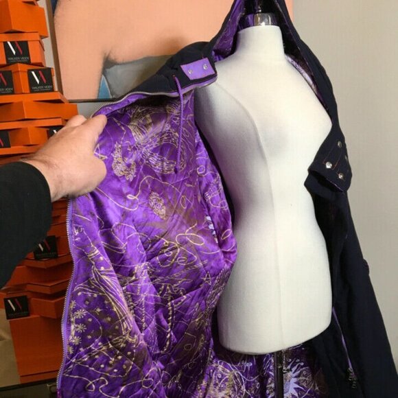 The People of the Labyrinths Blue Cotton Jacket - Picture 5 of 12